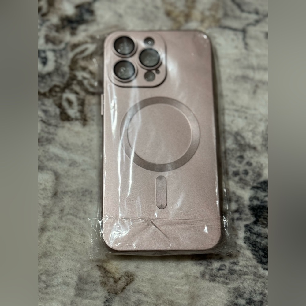 Rose Gold iPhone 15 Pro Max Phone Case